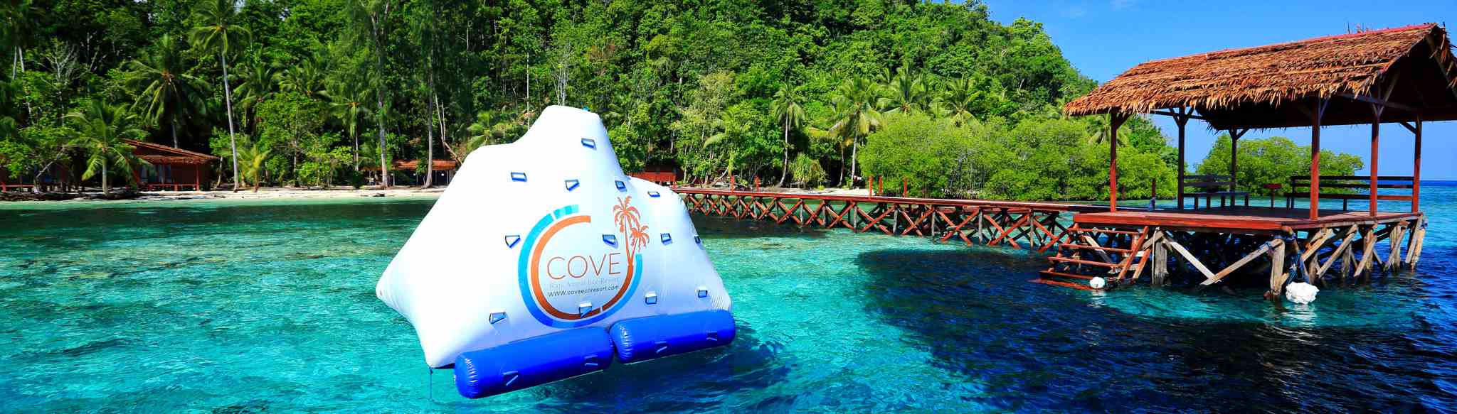 Cove Eco Resort Jetty, Yeben Island, Raja Ampat