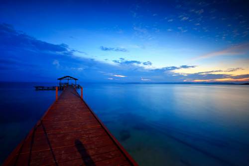 Dawn of Cove Eco Resort Jetty, Yeben Island, Raja Ampat